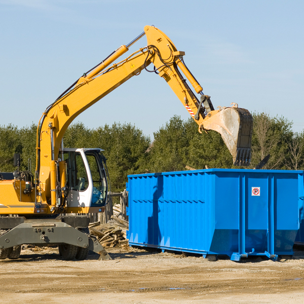 can i choose the location where the residential dumpster will be placed in Arapahoe NC